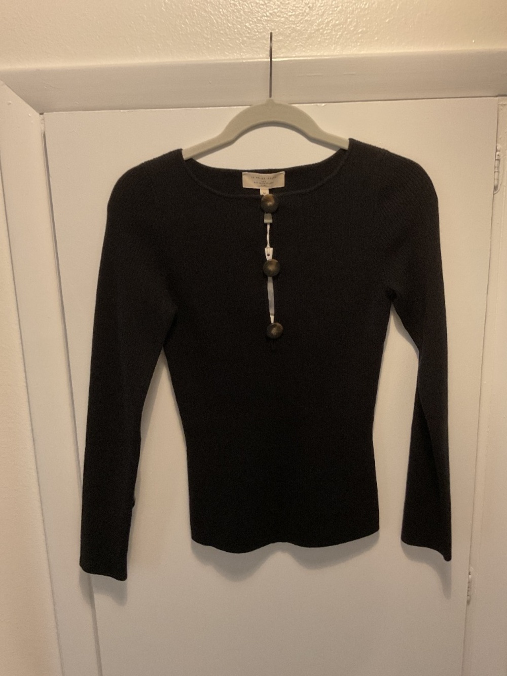 Sezane Megane Jumper in Black, Size Medium, NWT